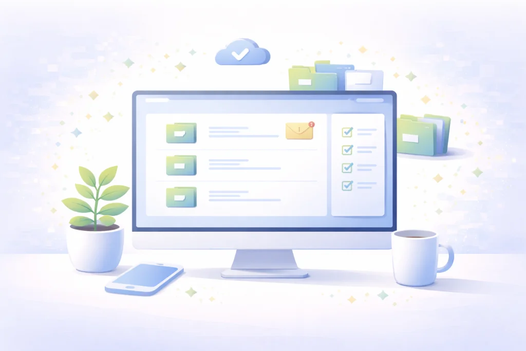 Illustration de la méthode Zéro Inbox pour organiser sa boîte email