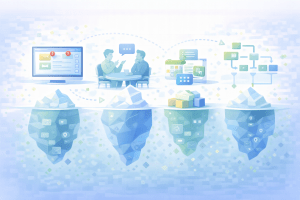 Illustration des gaspillages invisibles dans les services