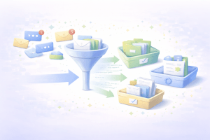 Illustration du principe de décision de la méthode Zéro Inbox